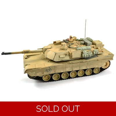he0717 HOBBY ENGINE PREMIUM LABEL M1A2 ABRAMS 2.4G - DESERT